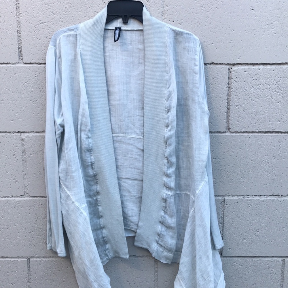 Gray Lightweight Jacket (Maybe Linen Material?) - image 4